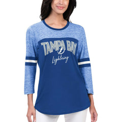 Tampa Bay Lightning G-III 4Her by Carl Banks Women's Play The Game 3/4-Sleeve T-Shirt - Blue T-shirts