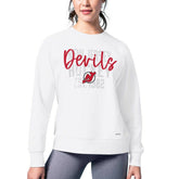 New Jersey Devils MSX by Michael Strahan Women's Millie Raglan Pullover Sweatshirt - White Sweatshirts