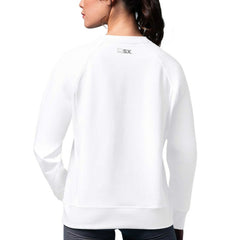 New Jersey Devils MSX by Michael Strahan Women's Millie Raglan Pullover Sweatshirt - White Sweatshirts