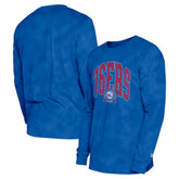 Philadelphia 76ers Unisex Oversized Essentials Enzyme Wash Long Sleeve T-Shirt - Royal cheap