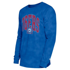 Philadelphia 76ers Unisex Oversized Essentials Enzyme Wash Long Sleeve T-Shirt - Royal cheap