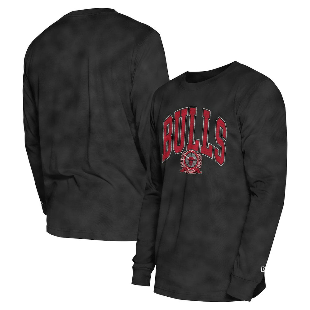Chicago Bulls Unisex Oversized Essentials Enzyme Wash Long Sleeve T-Shirt sale - Black on sale