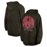 Chicago Bulls Unisex Oversized Essentials Pigment Wash Fleece Pullover Hoodie - Charcoal for sale