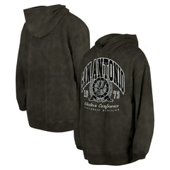 San Antonio Spurs Unisex Oversized Essentials Pigment Wash Fleece Pullover Hoodie - Charcoal cheap