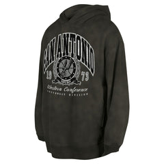 San Antonio Spurs Unisex Oversized Essentials Pigment Wash Fleece Pullover Hoodie - Charcoal cheap