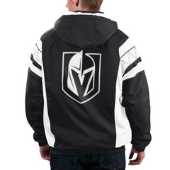 Vegas Golden Knights Starter Home Team Half-Zip Hoodie Jacket - Black Hoodies