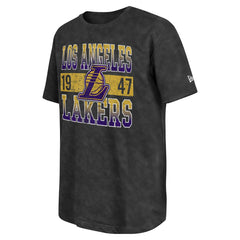 Los Angeles Lakers Enzyme Washed Oversized T-Shirt - Black shop