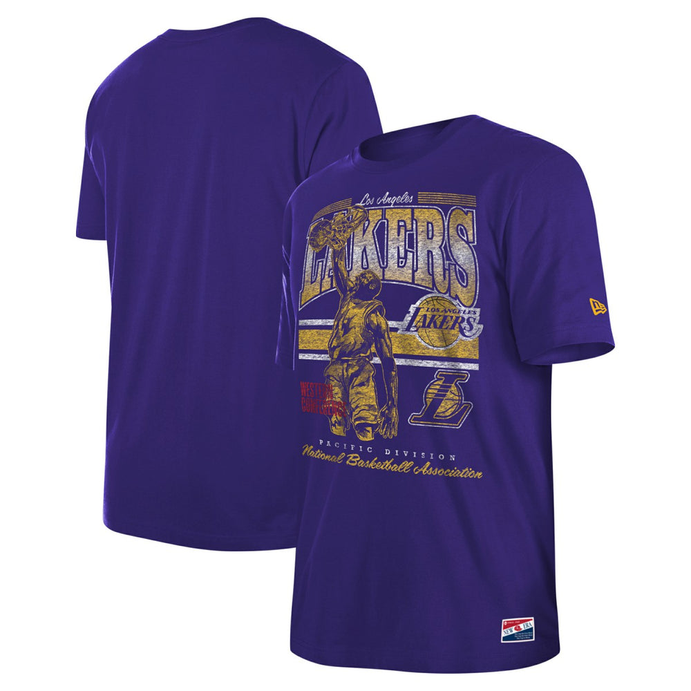 Los Angeles Lakers Enzyme Wash Oversized T-Shirt - Purple outlet