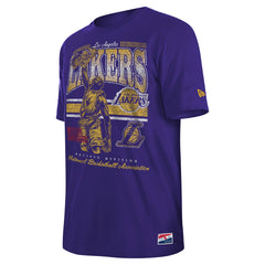 Los Angeles Lakers Enzyme Wash Oversized T-Shirt - Purple outlet