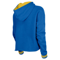 Golden State Warriors Women's Boxy Raw Edge Pullover Hoodie sale - Royal sale