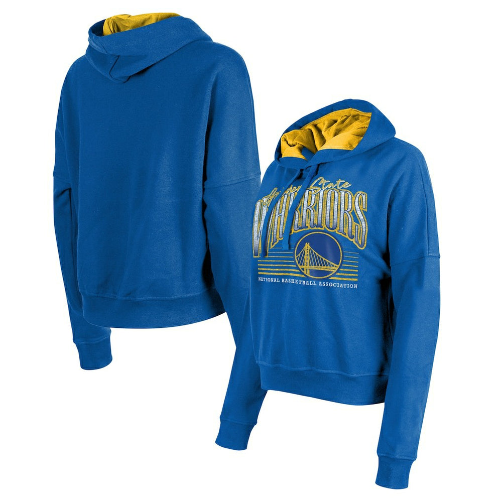 Golden State Warriors Women's Boxy Pullover Hoodie sale - Royal shop