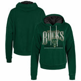 Milwaukee Bucks Women's Boxy Pullover Hoodie - Hunter Green sale
