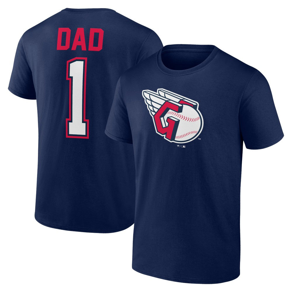 Cleveland Guardians Father's Day #1 Dad T-Shirt Navy