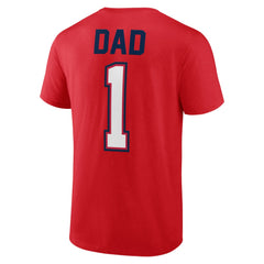 Los Angeles Angels Father's Day #1 Dad T-Shirt Red