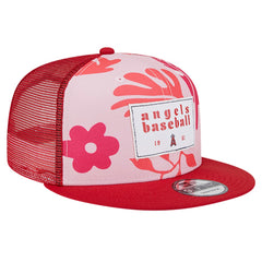 Los Angeles Angels Bikini Bottom Trucker 9FIFTY Snapback Hat Red