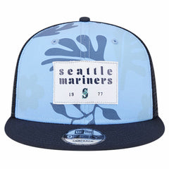 Seattle Mariners Bikini Bottom Trucker 9FIFTY Snapback Hat Navy