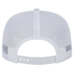 Los Angeles Angels Logo Dunes A-Frame Trucker 9FIFTY Snapback Hat White