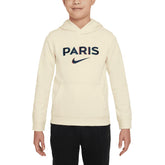 Paris Saint-Germain Youth Club Pullover Hoodie on sale - Cream