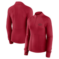 San Francisco 49ers Women's Elements Quarter-Zip Jacket - Scarlet discount