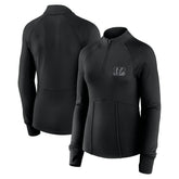 Cincinnati Bengals Women's Elements Raglan Quarter-Zip Jacket - Black for sale