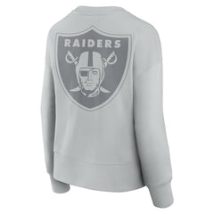 Las Vegas Raiders Women's Elements Pullover Sweatshirt - Gray discount
