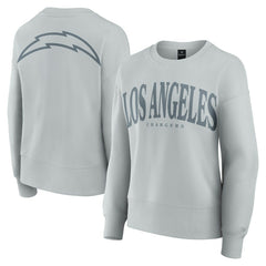 Los Angeles Chargers Women's Elements Pullover Sweatshirt - Gray on sale