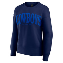 Dallas Cowboys Women's Elements Pullover Sweatshirt - Navy cheap