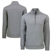 Chicago Cubs Cutter & Buck Cooperstown Collection Roam Eco Recycled Quarter-Zip Pullover Gray