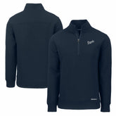 Kansas City Royals Cutter & Buck Cooperstown Collection Roam Eco Recycled Quarter-Zip Pullover Navy