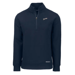 San Diego Padres Cutter & Buck Cooperstown Collection Roam Eco Recycled Quarter-Zip Pullover Navy