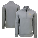 Seattle Mariners Cutter & Buck Cooperstown Collection Roam Eco Recycled Quarter-Zip Pullover Gray