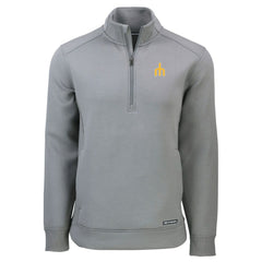 Seattle Mariners Cutter & Buck Cooperstown Collection Roam Eco Recycled Quarter-Zip Pullover Gray