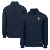Seattle Mariners Cutter & Buck Cooperstown Collection Roam Eco Recycled Quarter-Zip Pullover Navy