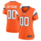 Denver Broncos Women's Mile High Collection Custom Game Jersey - Orange sale