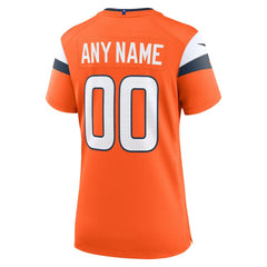 Denver Broncos Women's Mile High Collection Custom Game Jersey - Orange sale