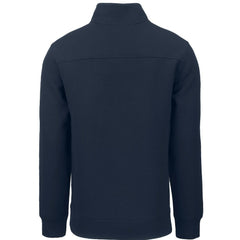 Cleveland Guardians Cutter & Buck Roam Eco Recycled Quarter-Zip Pullover Navy