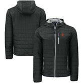 San Francisco Giants Cutter & Buck Rainier Primaloft Eco Full-Zip Hooded Jacket Black