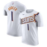 Devin Booker Phoenix Suns 2023/24 Association Name & Number T-Shirt - White sale