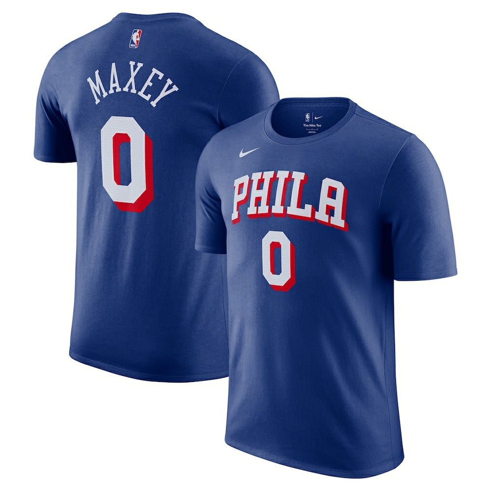Tyrese Maxey Philadelphia 76ers Icon Edition Name & Number T-Shirt - Royal outlet
