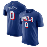 Tyrese Maxey Philadelphia 76ers Icon Edition Name & Number T-Shirt - Royal outlet