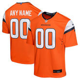 Denver Broncos Youth Mile High Collection Custom Game Jersey - Orange discount