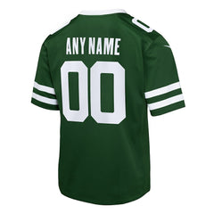 New York Jets Youth Custom Game Jersey - Legacy Green cheap