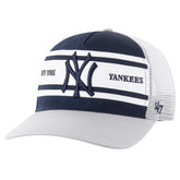 New York Yankees Gridiron Super Stripe Relaxed Trucker Hitch Adjustable Hat Navy