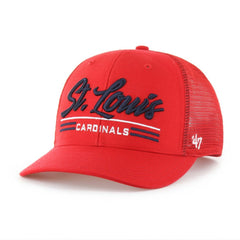 St. Louis Cardinals Garner Trucker Adjustable Hat Red