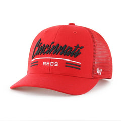 Cincinnati Reds Garner Trucker Adjustable Hat Red