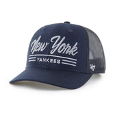 New York Yankees Garner Trucker Adjustable Hat Navy