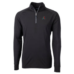 Arizona Diamondbacks Cutter & Buck Adapt Eco Knit Recycled Quarter-Zip Pullover Top Black