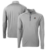 Arizona Diamondbacks Cutter & Buck Adapt Eco Knit Recycled Quarter-Zip Pullover Top Gray