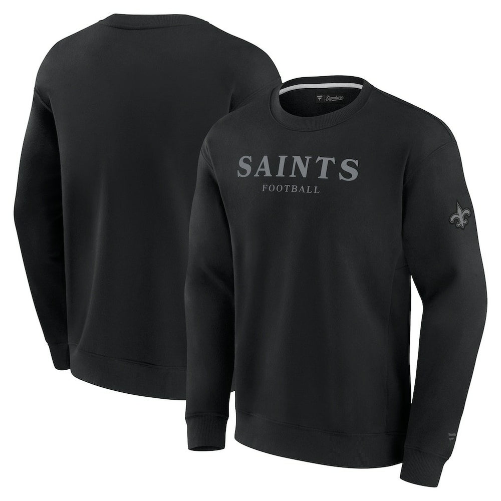 New Orleans Saints Unisex Elements Unlimited Fleece Pullover Sweatshirt - Black on sale