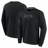 New York Jets Unisex Elements Unlimited Fleece Pullover Sweatshirt - Black for sale